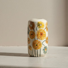 Sunflower Painted Vase