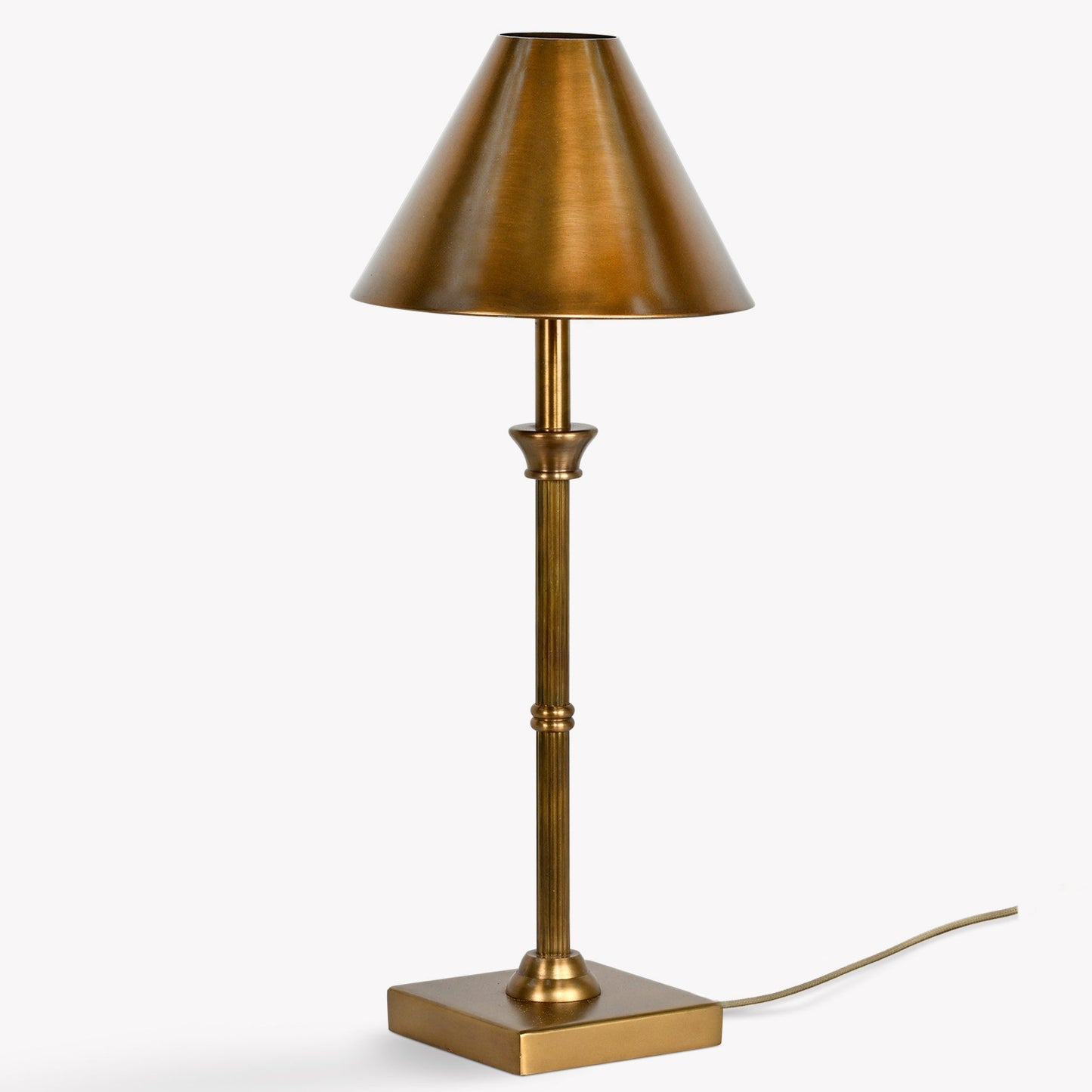 Antique Brass Table Lamp - Design Vintage