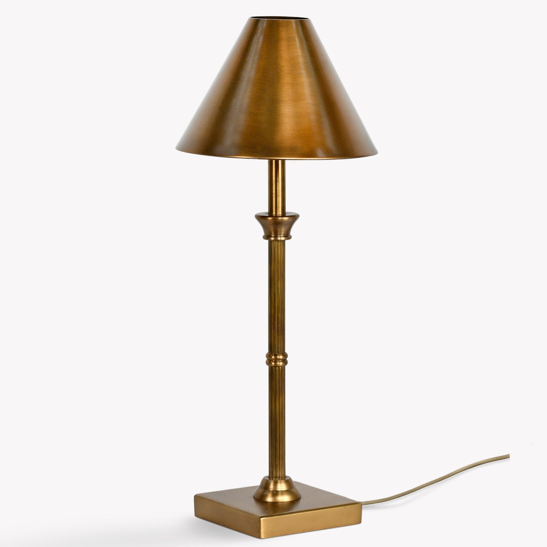 Antique Brass Table Lamp - Design Vintage