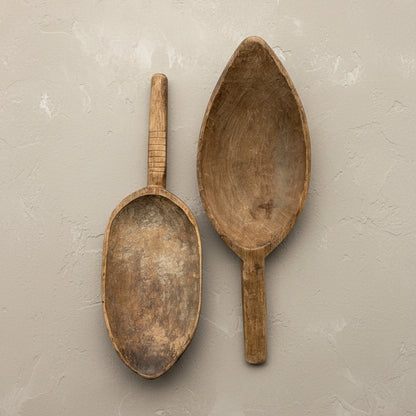 Vintage Wooden Flour Scoop