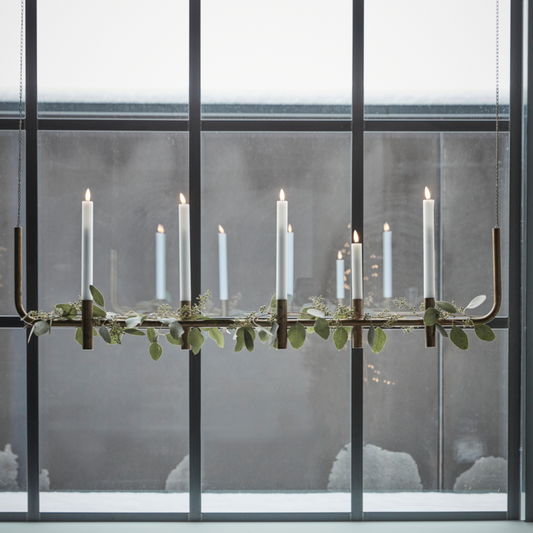 Hanging Brass Candle Holder