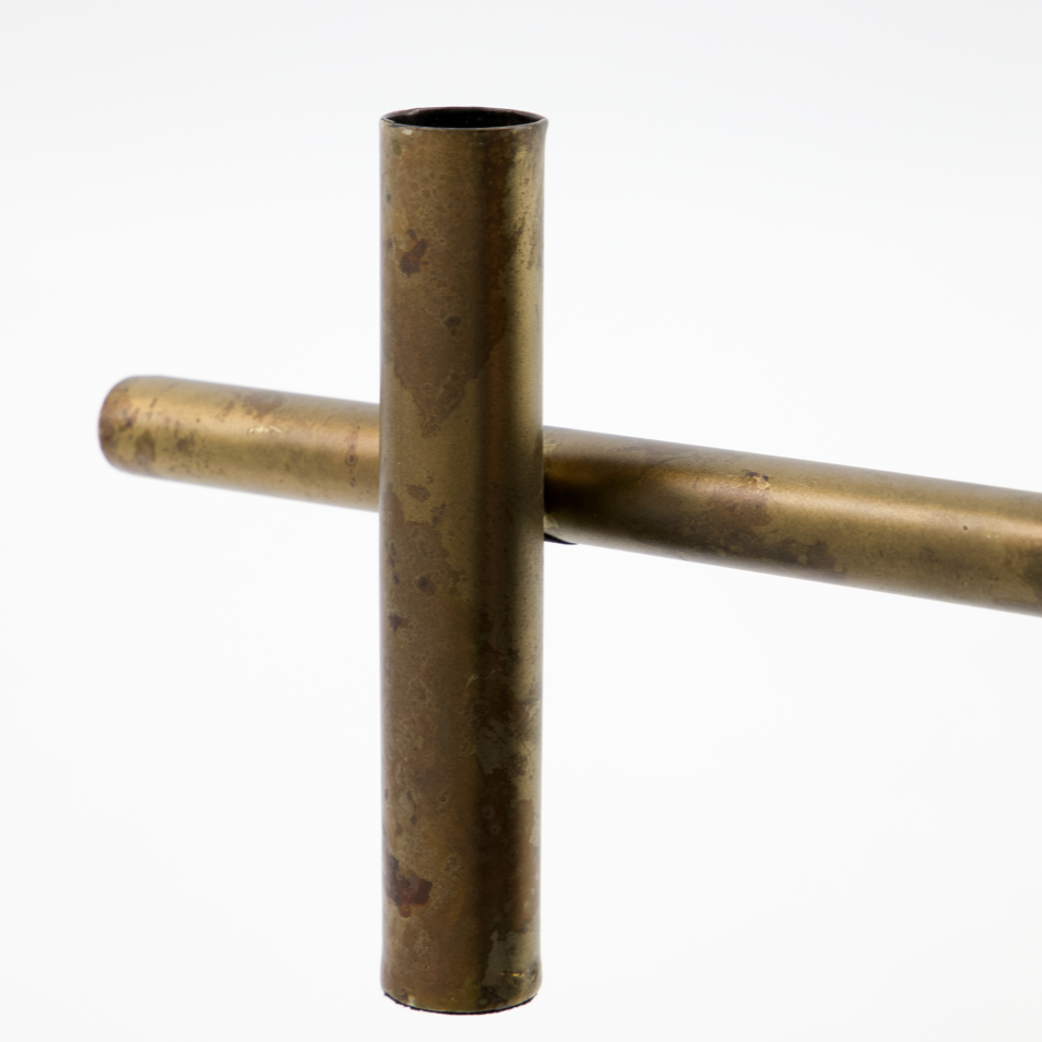 Antique Brass Candle Stand
