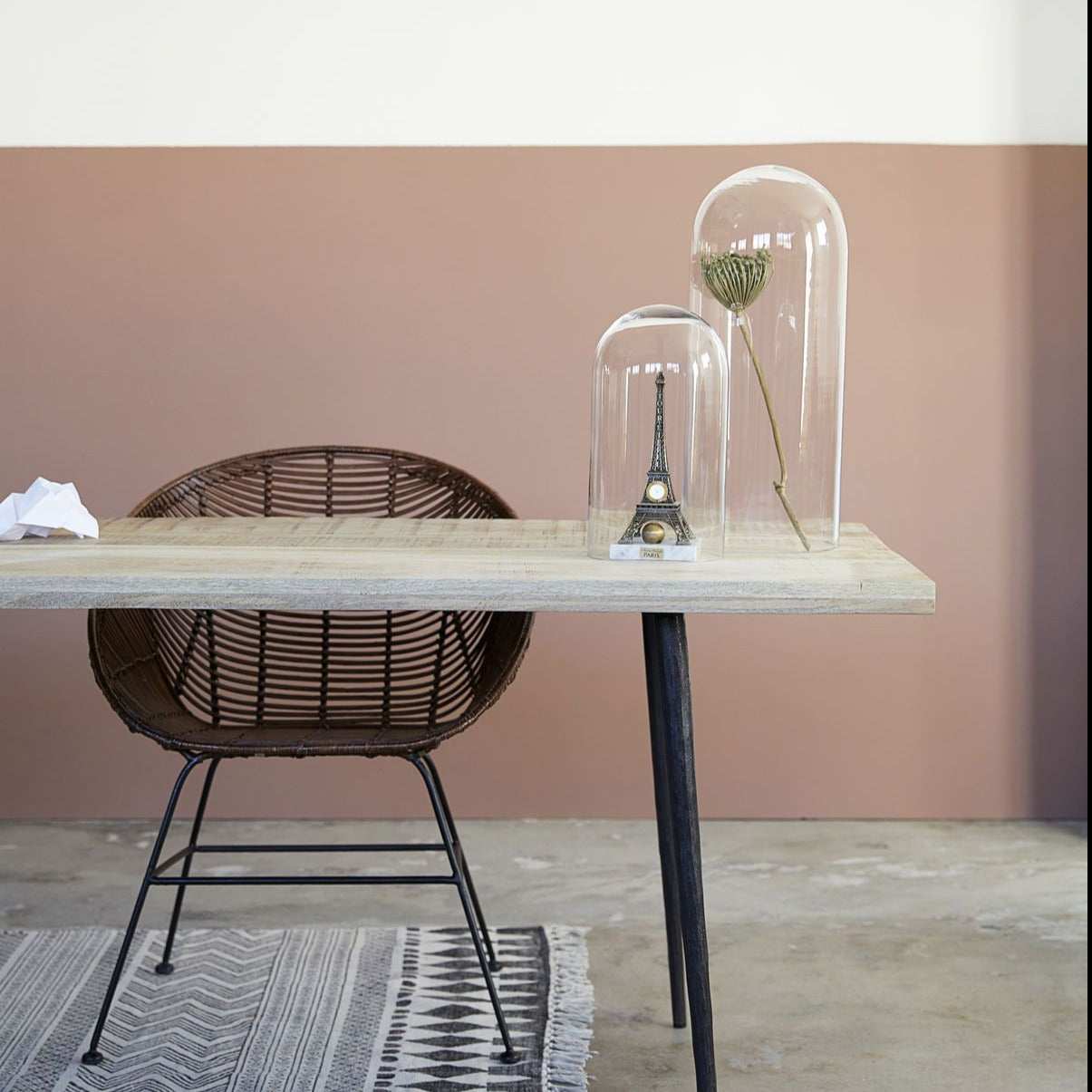 Industrial Mango Dining Table - Design Vintage