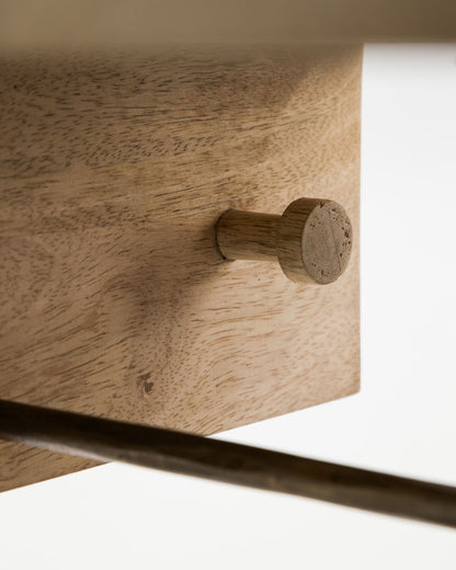 Mango Wood Hanging Shelf - Design Vintage