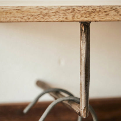 Mango Wood Hanging Shelf - Design Vintage