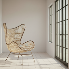 Natural Rattan Egg Chair