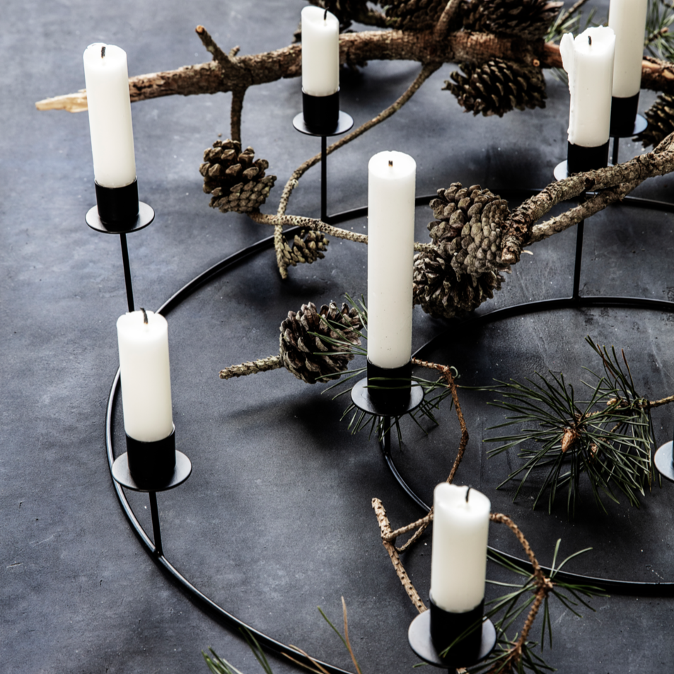 Black Iron Candle Ring