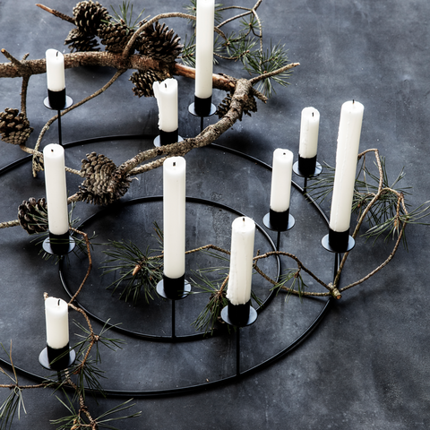 Black Iron Candle Ring