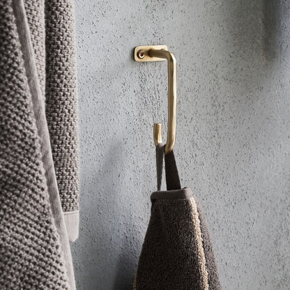 Brushed Brass Hook - Design Vintage