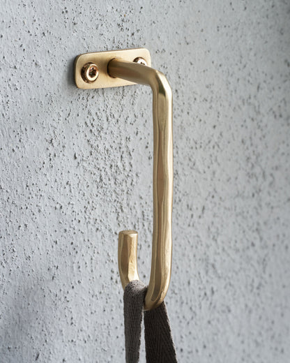 Brushed Brass Hook - Design Vintage