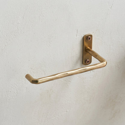 Brushed Brass Toilet Roll Holder - Design Vintage