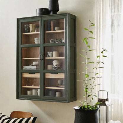 Vala Green Wall Cabinet