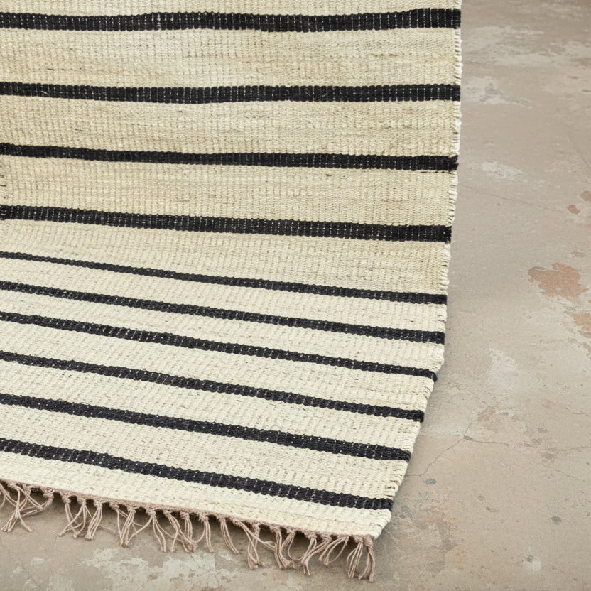Striped Woven Rug - Design Vintage