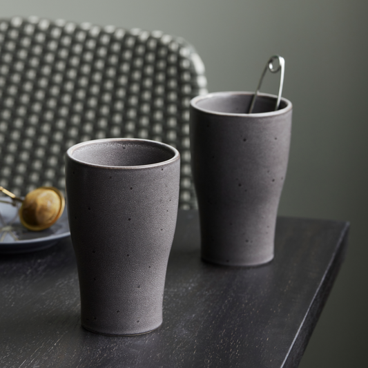 Pair of Handcrafted Thermal Mugs - Design Vintage