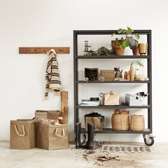 Matt Black Iron Trolley