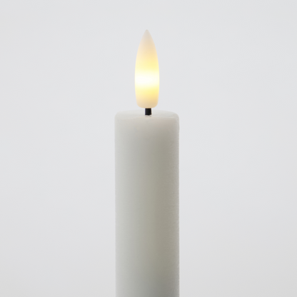 Set of White LED Dinner Candles
