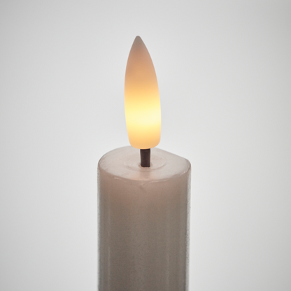Set of White LED Dinner Candles