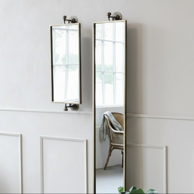 Antique Brass Swivel Mirrors - Design Vintage