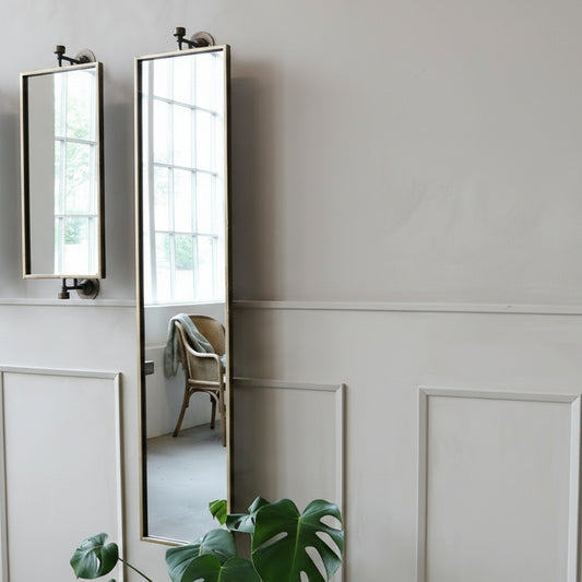 Antique Brass Swivel Mirrors - Design Vintage