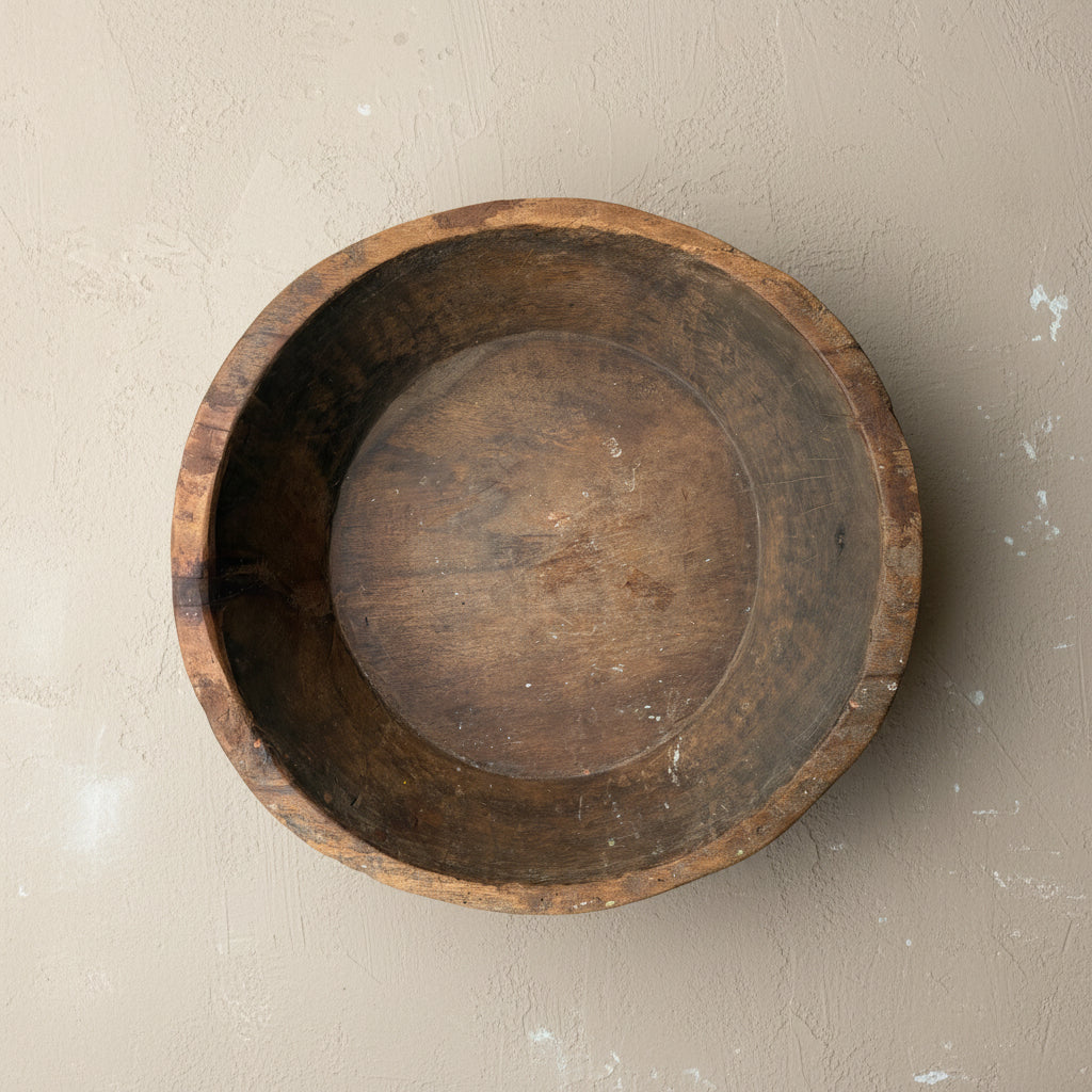 Vintage Wooden Parat Bowl