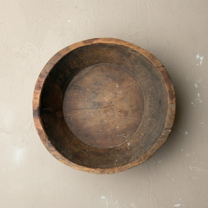 Vintage Wooden Parat Bowl