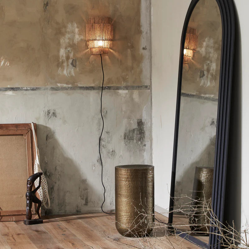 Brass Cylinder Side Table