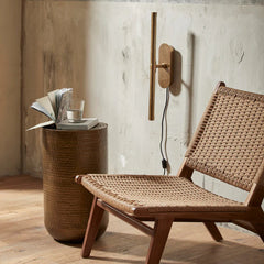 Brass Cylinder Side Table