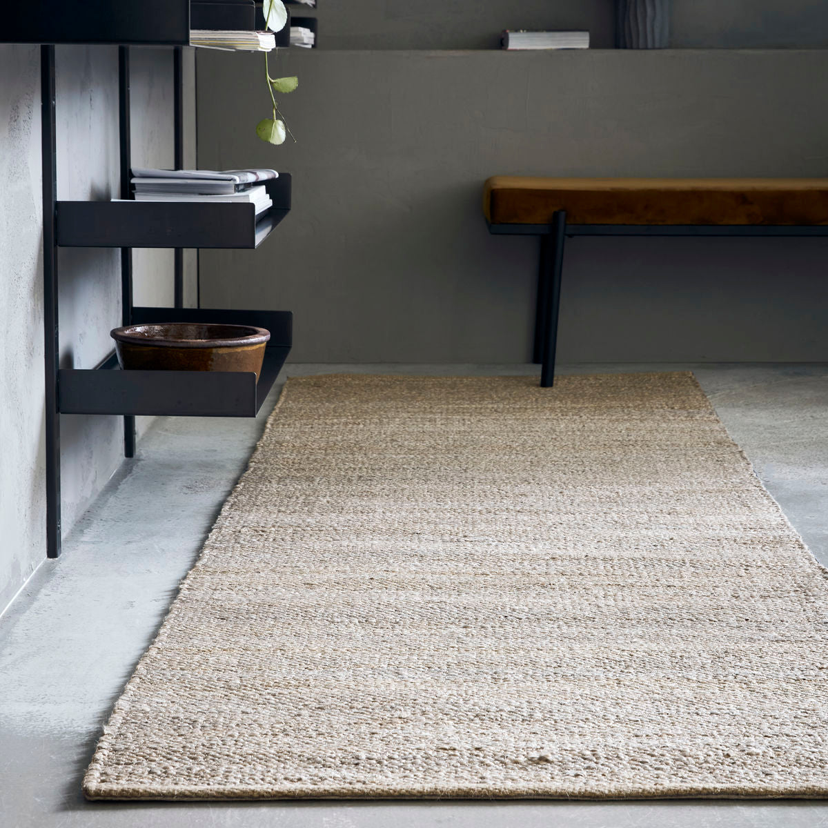 Hemp Mix Grey Rug - Design Vintage
