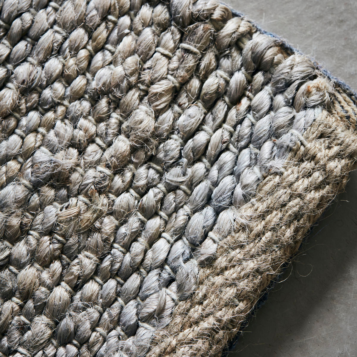 Hemp Mix Grey Rug - Design Vintage