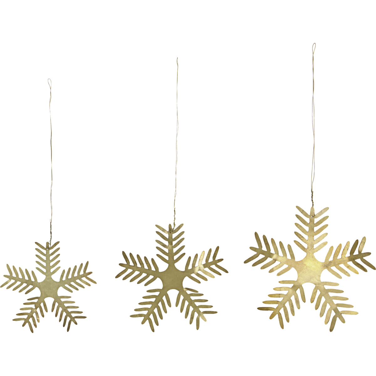 Set of Hanging Brass Stars