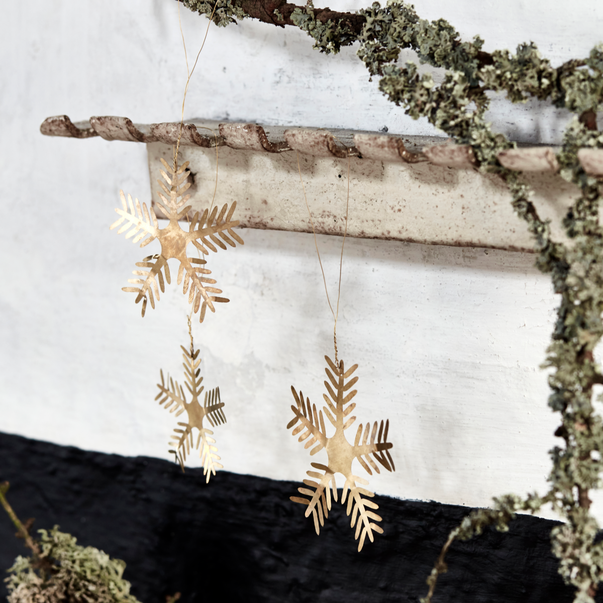Set of Hanging Brass Stars