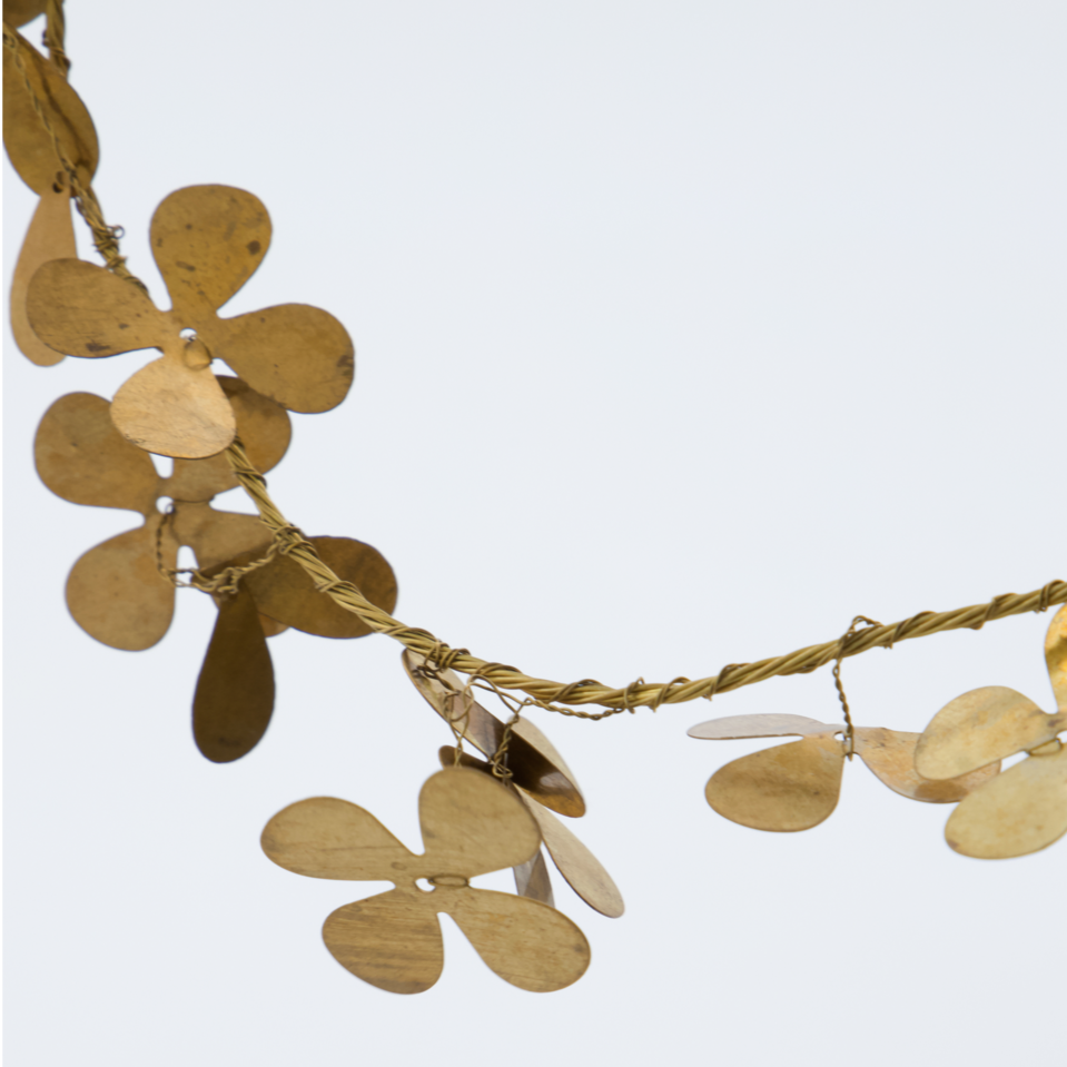 Brass Clover Wreath
