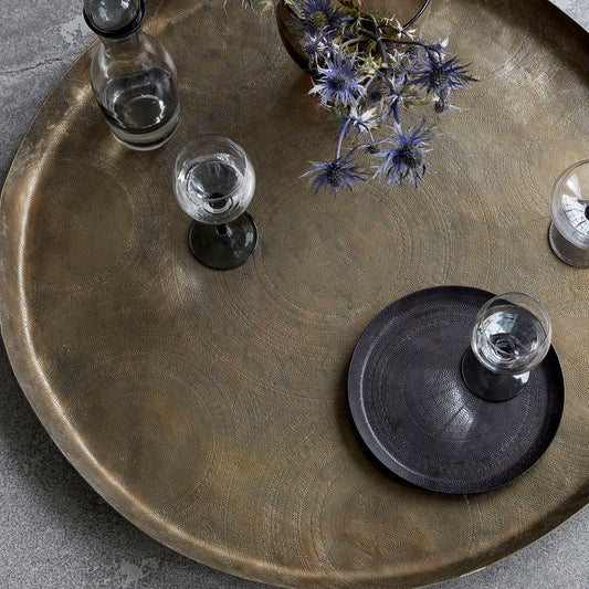 Antique Brass 80cm Tray - Design Vintage