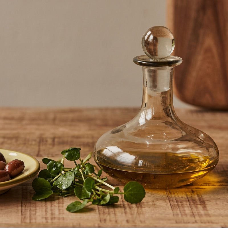 Elegant Glass Cruet - Design Vintage