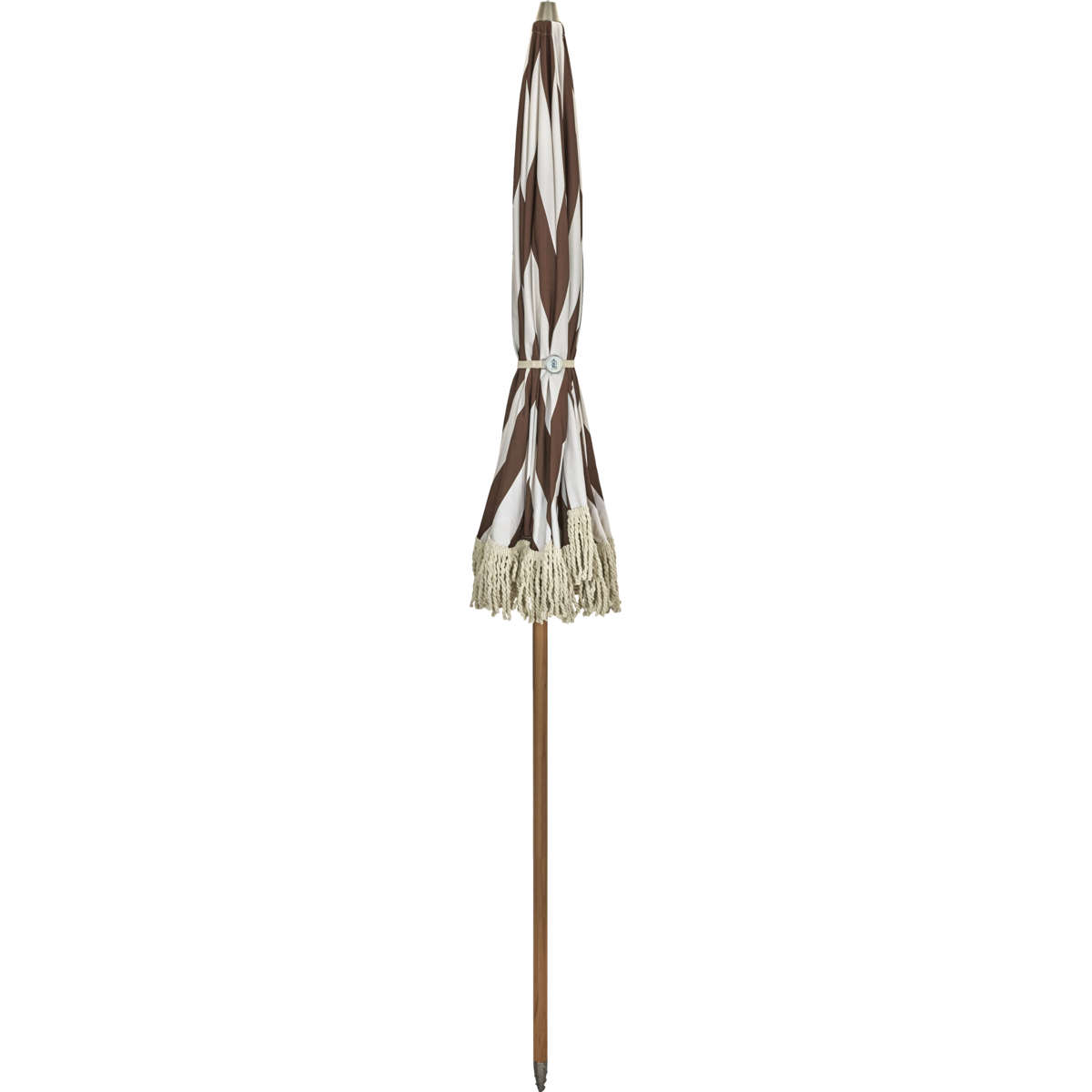 Mocha Stripe Garden Umbrella