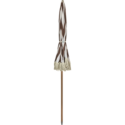 Mocha Stripe Garden Umbrella