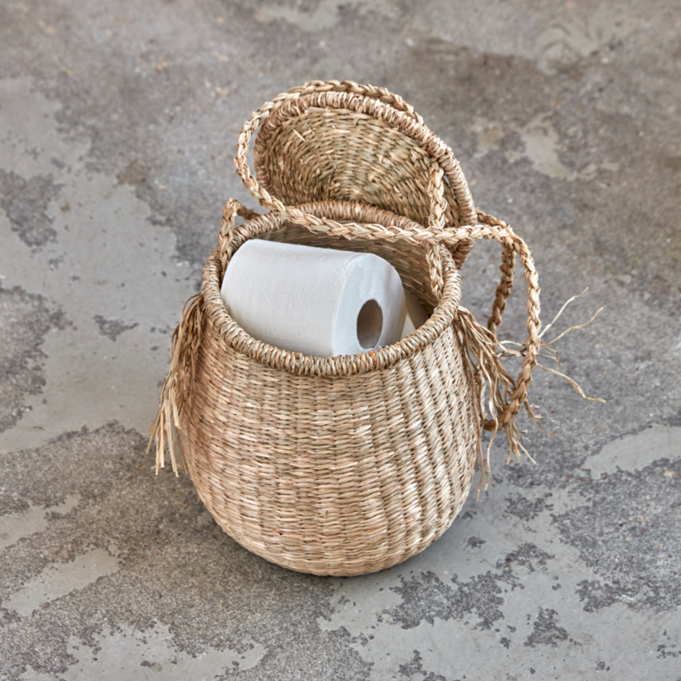 Lidded Hanging Basket - Design Vintage