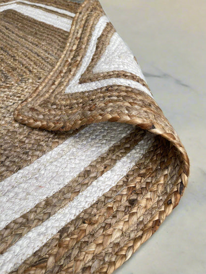 Jute Border Rug - Design Vintage