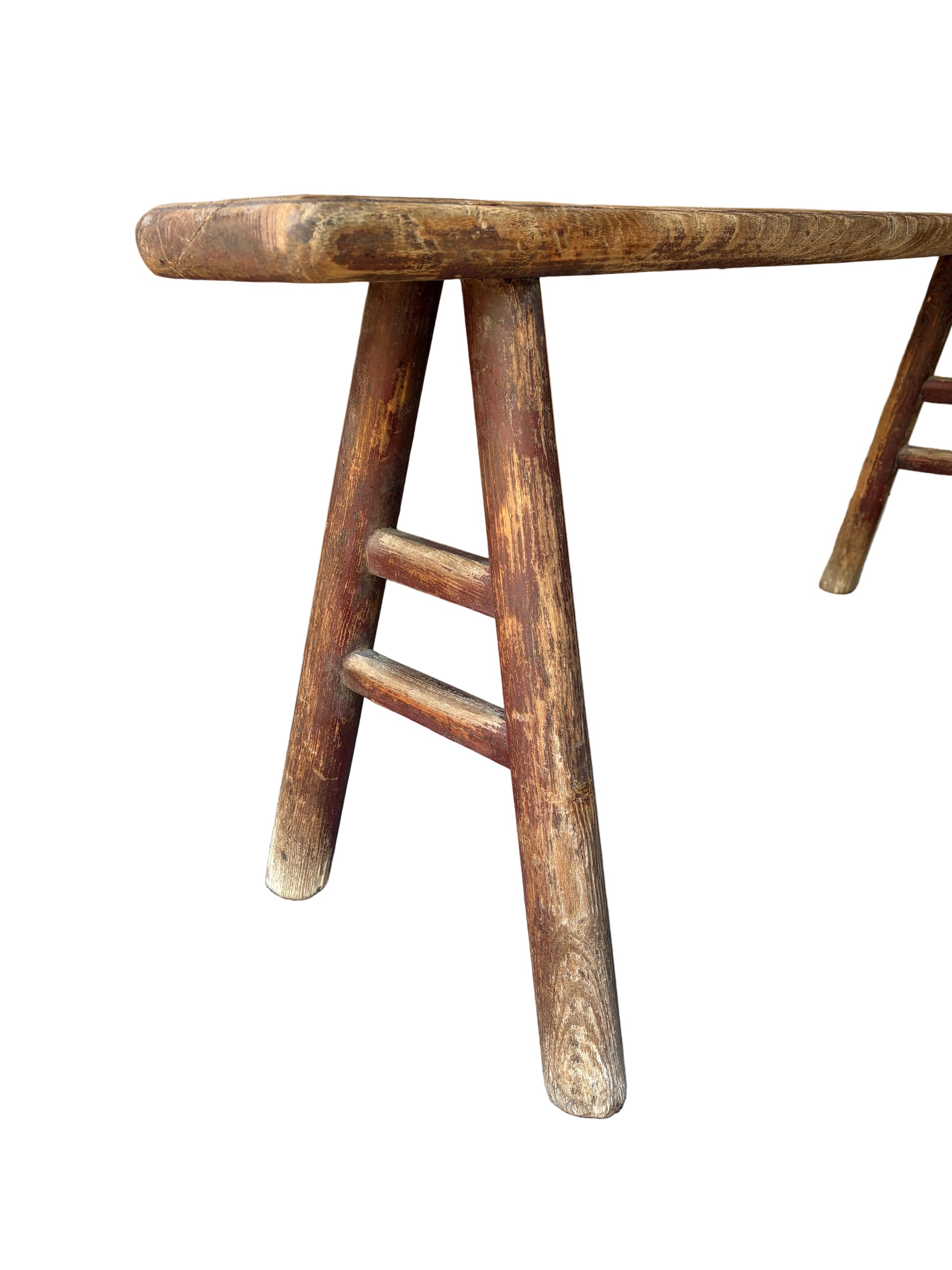Vintage Elm Painted Pig Benches - Design Vintage