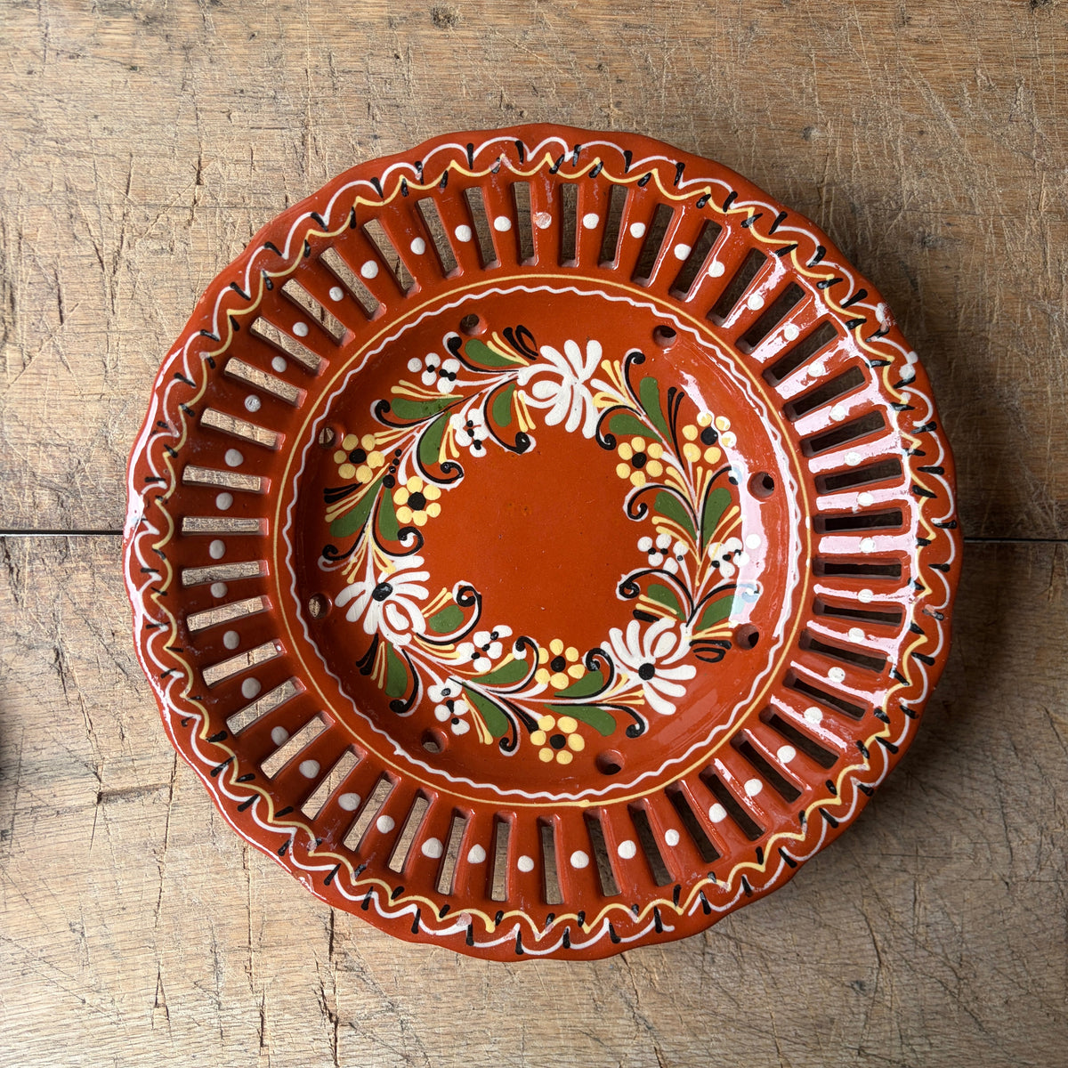 Vintage Folk Serving Platter