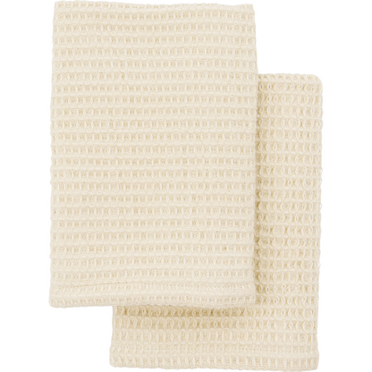 Set of Sand Waffle Dish Cloths - Design Vintage