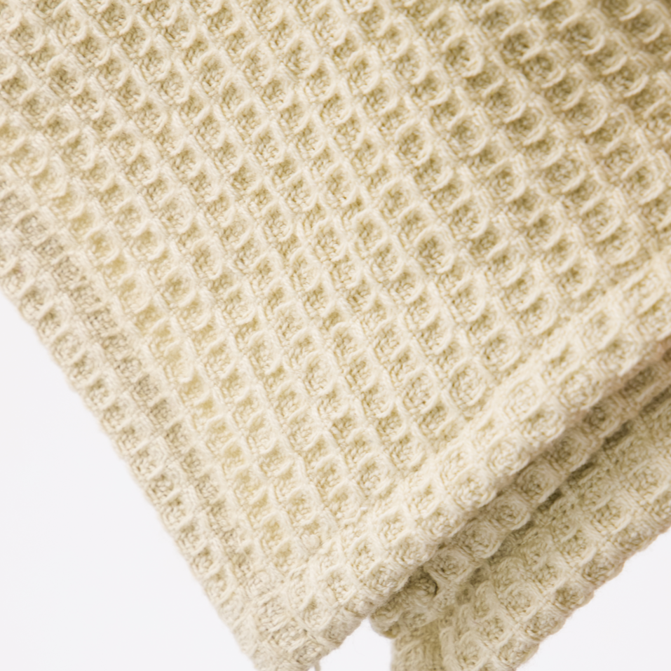 Set of Sand Waffle Dish Cloths - Design Vintage