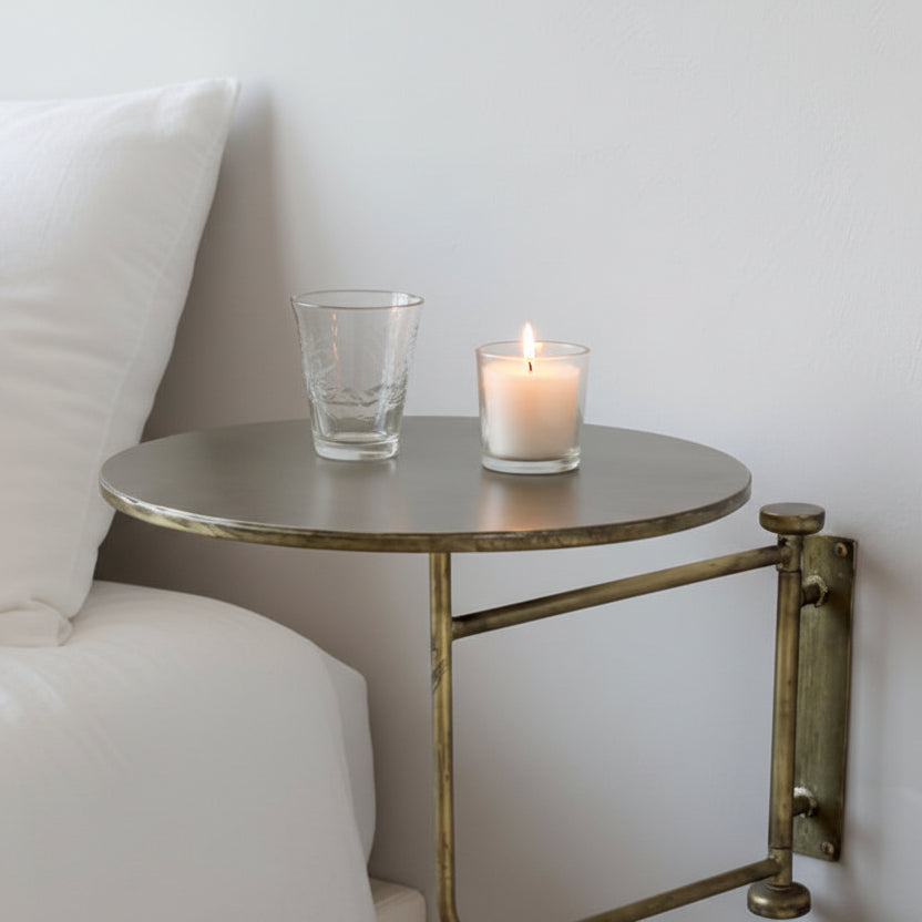 Antique Brass Wall Table - Design Vintage