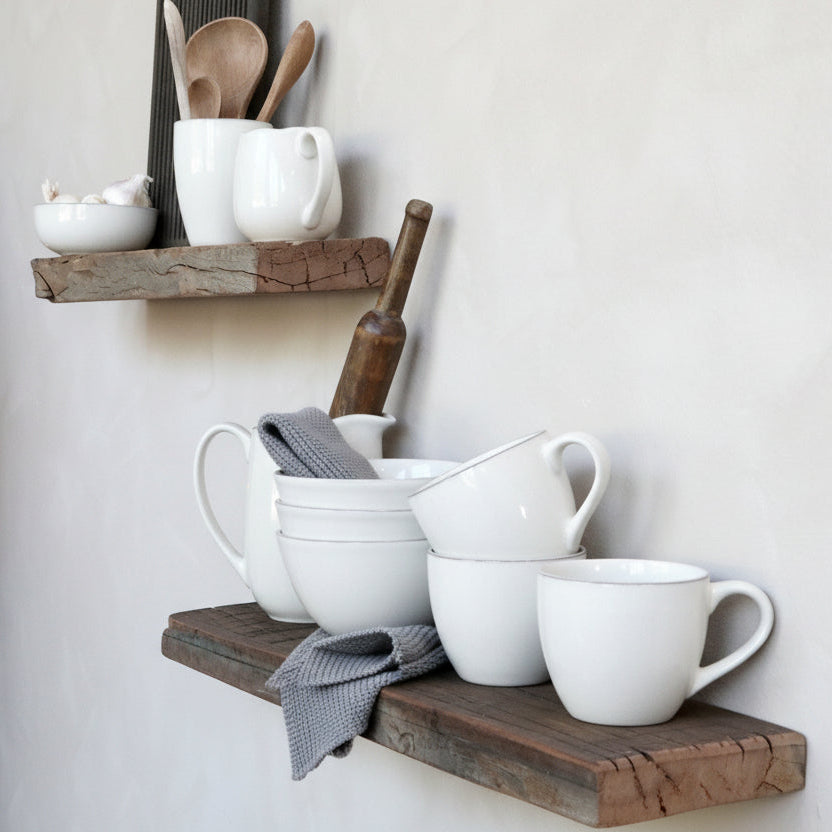 Reclaimed Wood Floating Shelf