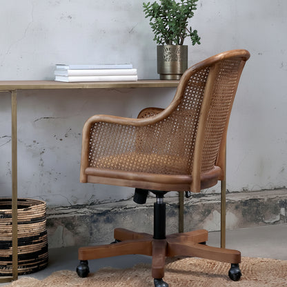 French Style Cane Office Chair