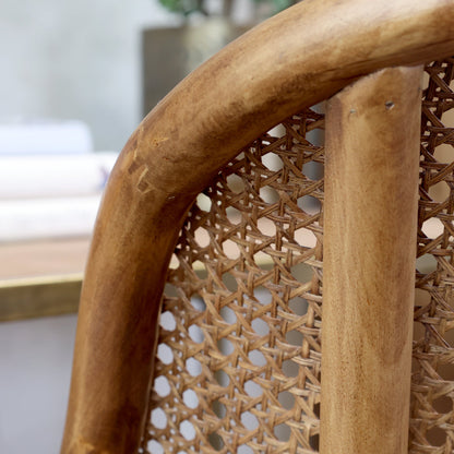 French Style Cane Office Chair