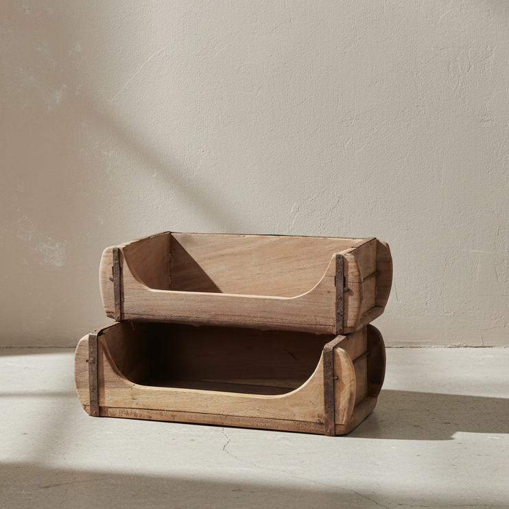 Recycled Wood Stacking Shelf