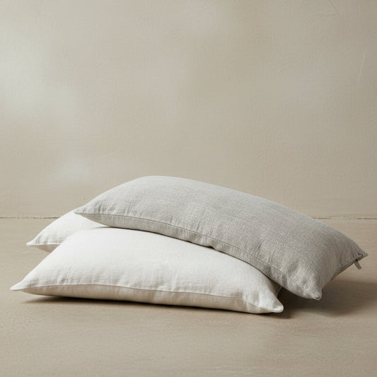 Vintage Plain Linen Bench Cushion