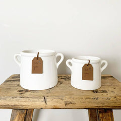 Gift White Ceramic Pot