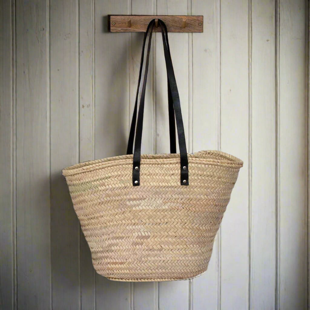 Valencia Black Handle Basket - Design Vintage